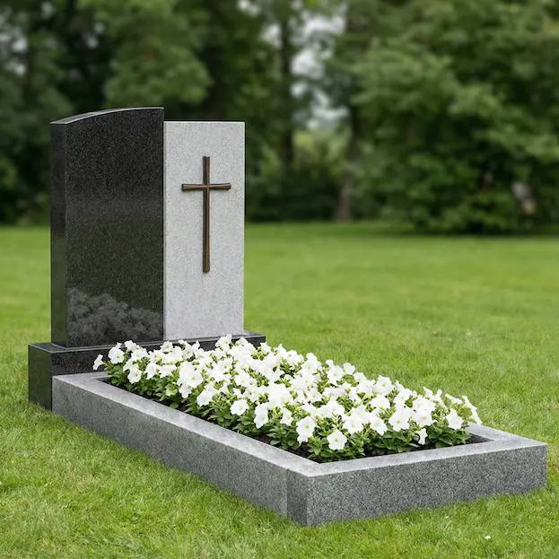 Einzelgrabstein aus Granit mit individueller Gravur