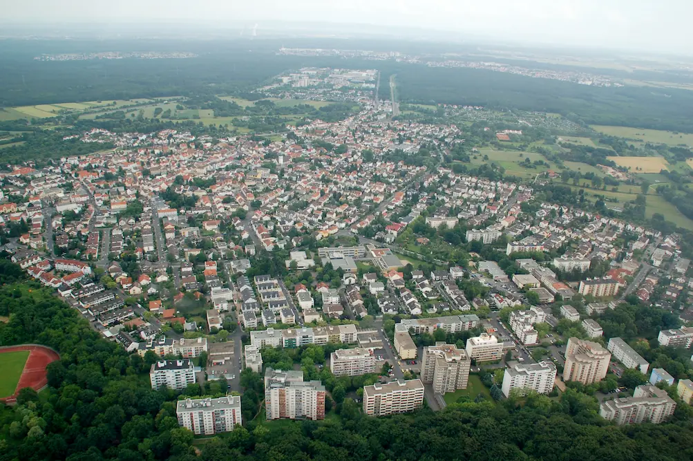 Friedhof Bieber in Offenbach am Main - Übersicht und Grabfelder